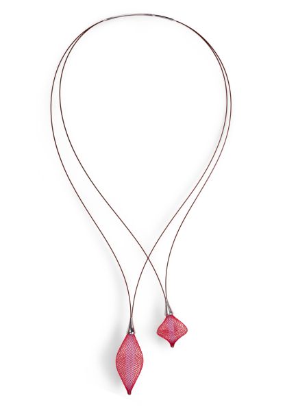 Gretchen - Vlum Inside Out Double Necklace - Red Lilac