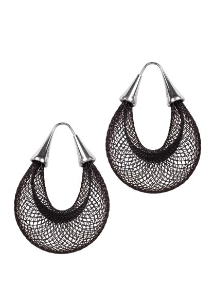 Gretchen - Vlum Loop Earrings - Black