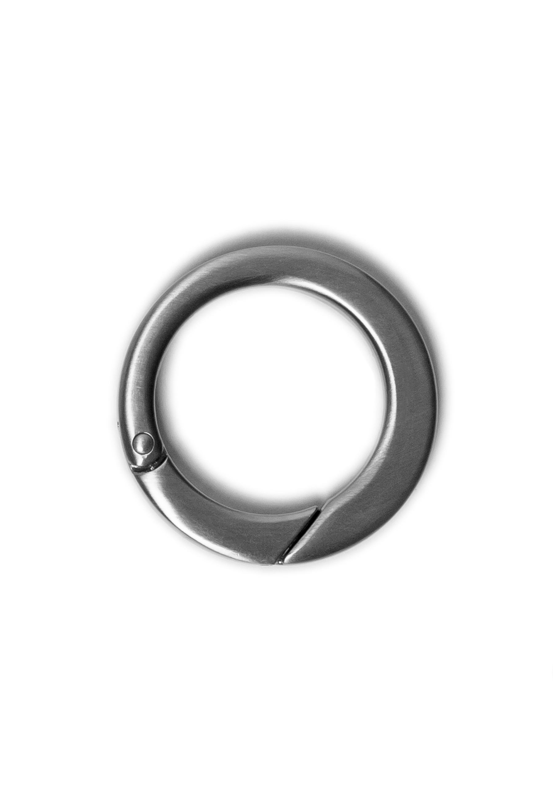 26mm Ø Snap & GRETCHEN - mit - | Ring MORE silver Schlüsselanhänger brushed - mit 26mm Gretchen Logo.silver | Ø Ring Logo Gretchen PORTEMONNAIES | brushed | Snap