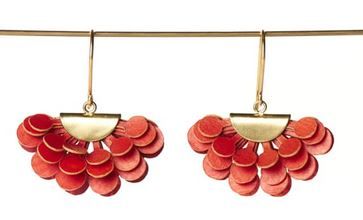 Gretchen - Pam Pem Earrings Dots M - Red